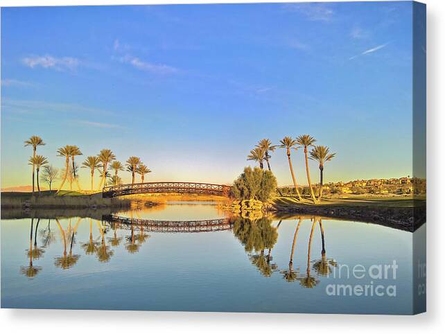 Reflection Canvas Print featuring the photograph Afternoon reflection by Agnes Caruso
