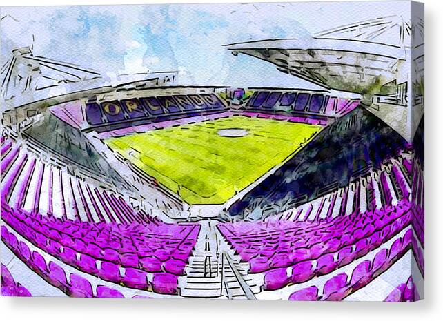Sketch 229 Exploria Stadium Orlando Florida Mls Stadiums City Sc Soccer Lawn Usa by Edgar Dorice