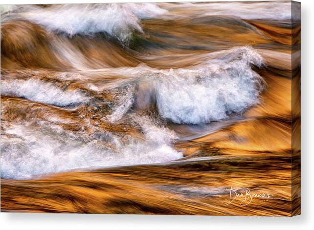 Cascade Canvas Print featuring the photograph Tremont Cascade 8591 by Dan Beauvais