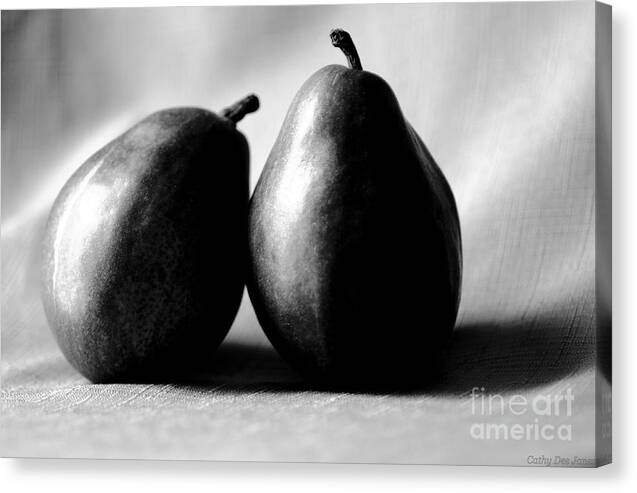 Cathy Dee Janes Canvas Print featuring the photograph Adore Pair by Cathy Dee Janes