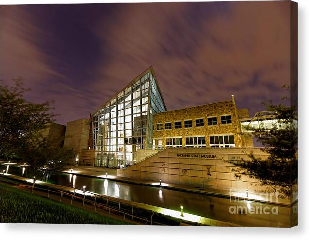 Indiana Canvas Print featuring the photograph Indiana State Museum 5 by David Haskett II