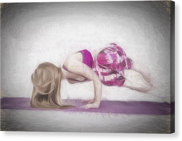 Yoga Canvas Print featuring the photograph The Yogi in Yoga Pose by David Haskett II