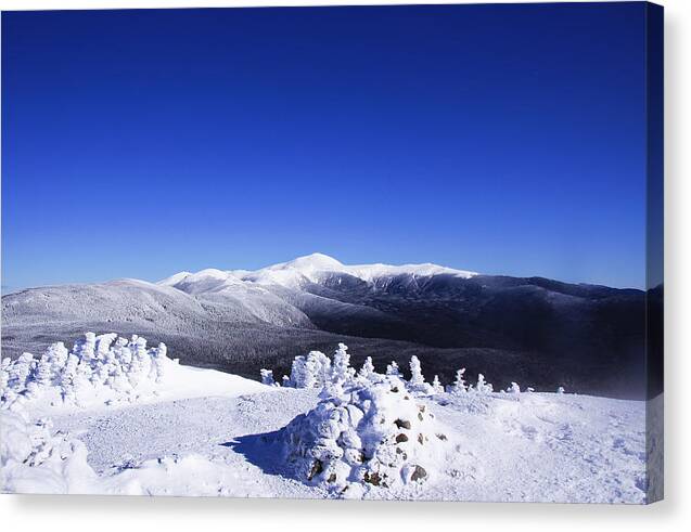 Mt Pierce Canvas Print featuring the photograph Washington in White by Rockybranch Dreams