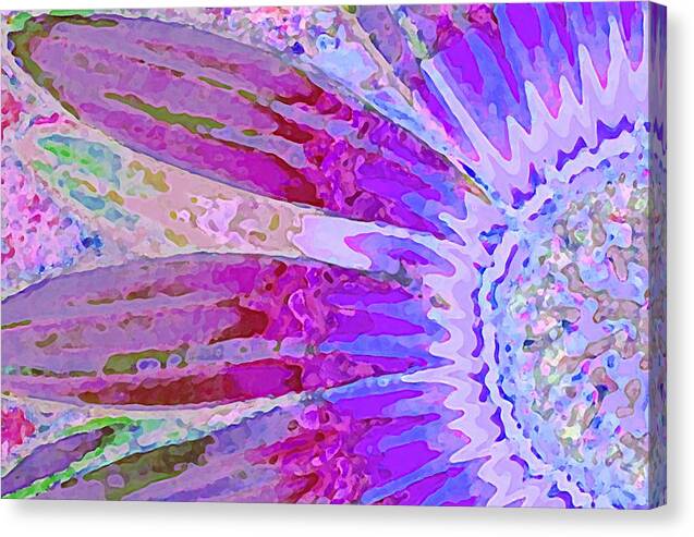 Altered Canvas Print featuring the photograph Altered Flower 6 by Andrew Hewett