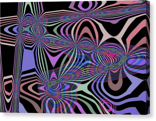 Digital Decor Canvas Print featuring the digital art Inter Connect by Andrew Hewett