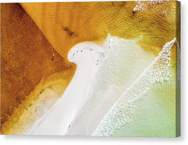 Gulf Canvas Print featuring the photograph Western Lake Mingling the Gulf by Kurt Lischka