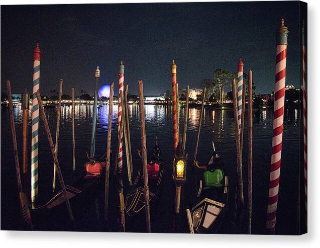 Water Canvas Print featuring the photograph Feels like an Italian night by Portia Olaughlin