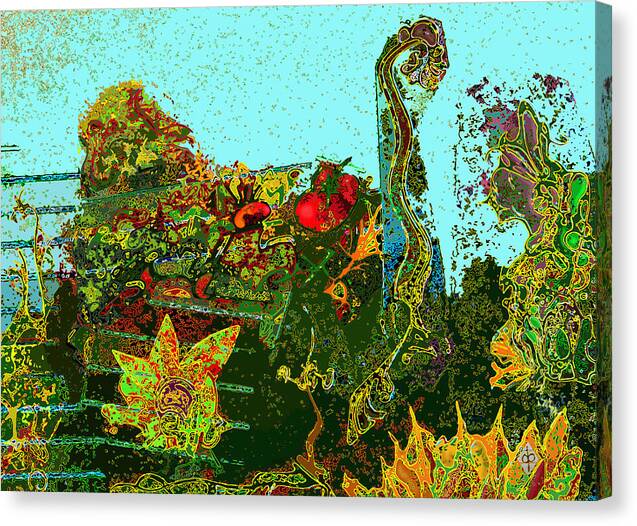 Gardone Canvas Print featuring the digital art Gardone by Douglas Petersen