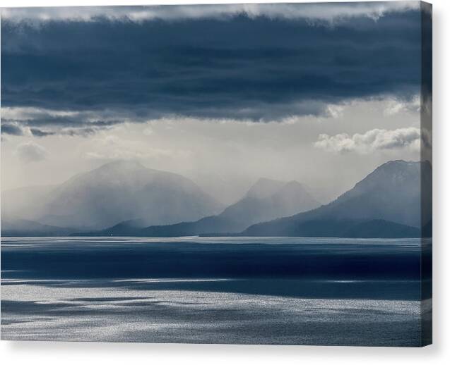 Storm Canvas Print featuring the photograph Tallac stormclouds #1 by Martin Gollery