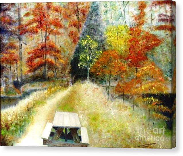 Nature Canvas Print featuring the painting Brown County by Michael Anthony Edwards