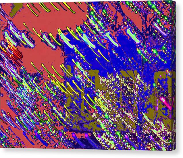 Abstract Canvas Print featuring the digital art Abstract Expressionaryish #1 by T Oliver
