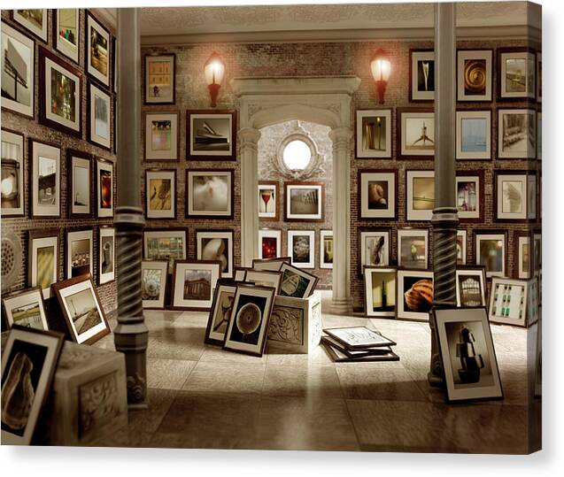 Art Canvas Print featuring the photograph Photo Exhibition by John Manno