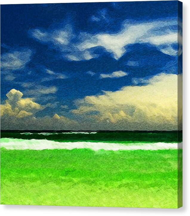 Sandestin Canvas Print featuring the digital art Colors of Sandestin by Island Hoppers Art