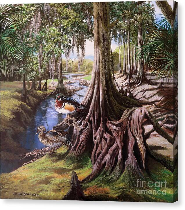 Fish eating Creek- Beauty Beneath the Cypress Canvas Print / Canvas Art by  Daniel Butler - Fine Art America