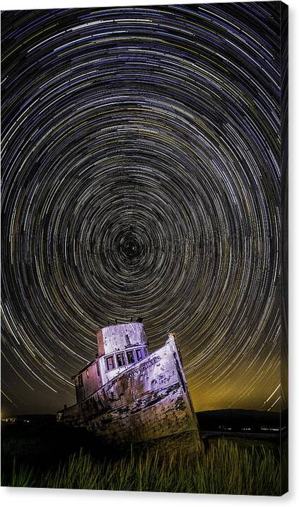 Astrophotography Canvas Print featuring the photograph Bright Trails by Don Hoekwater Photography