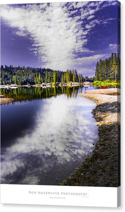 Lake Alpine Canvas Print featuring the photograph Lake Alpine by Don Hoekwater Photography