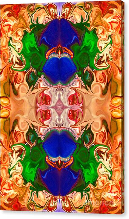 2x3 (4x6) Canvas Print featuring the digital art Merging Consciousness With Abstract Artwork by Omaste Witkowski by Omaste Witkowski