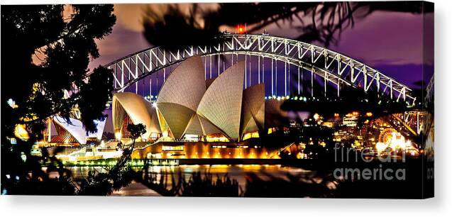 Sydney Canvas Print featuring the photograph Jewel Of The Harbour #1 by Az Jackson