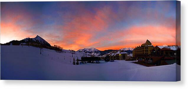 Mount Crested Butte Canvas Print featuring the photograph Mount Crested Butte #1 by Raymond Salani III