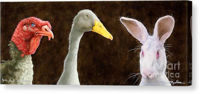 Will Bullas Canvas Print featuring the painting Tom Duck and Harry... by Will Bullas