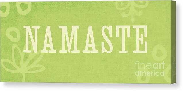 Namaste Canvas Print featuring the painting Namaste #7 by Linda Woods