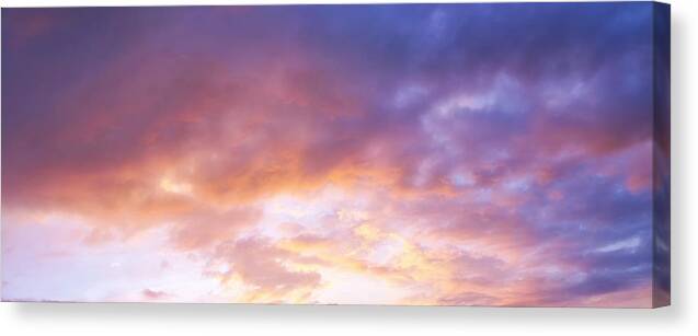 Clouds Canvas Print featuring the photograph Cloud Panorama 8 by Dawn Eshelman