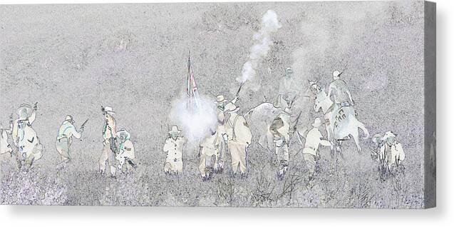 Custers Last Stand Canvas Print featuring the photograph Custers Last Stand by Wes and Dotty Weber