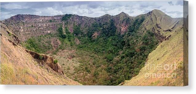 Central Canvas Print featuring the photograph Masaya old crater Nicaragua 1 by Rudi Prott