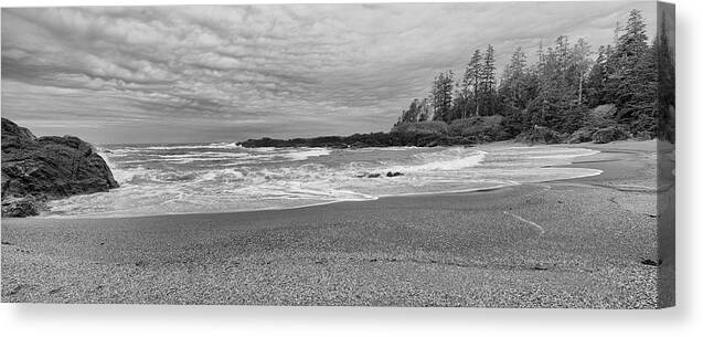 Tofino Canvas Print featuring the photograph Rising Tide at South Beach by Allan Van Gasbeck