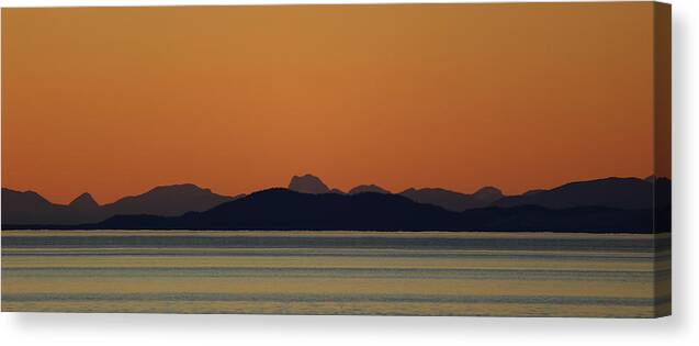 Orange Canvas Print featuring the photograph Sunset Pastels by Randy Hall