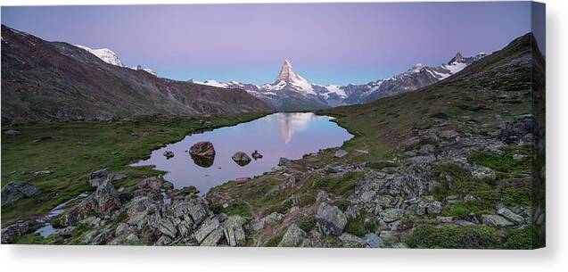 Tranquility Canvas Print featuring the photograph Swiss Romance by Tobias Knoch