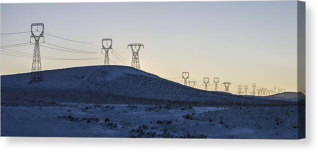 Power Grid Canvas Print featuring the photograph The Power Grid by Albert Seger