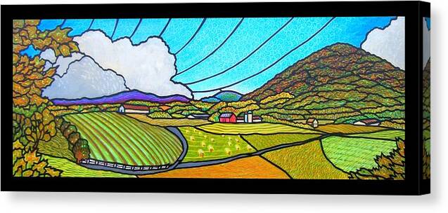 Autumn Canvas Print featuring the painting Valley View by Jim Harris