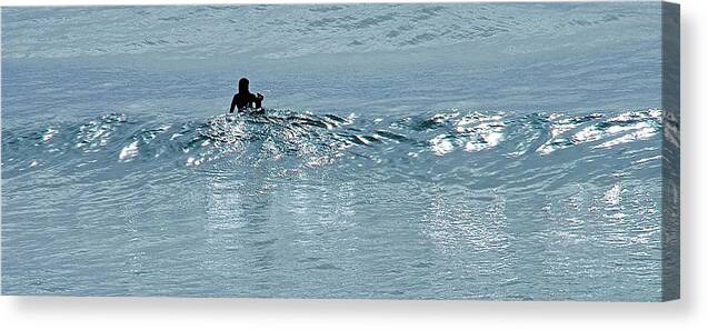 Surf Canvas Print featuring the photograph Waiting for the Big One by Jocelyn Kahawai