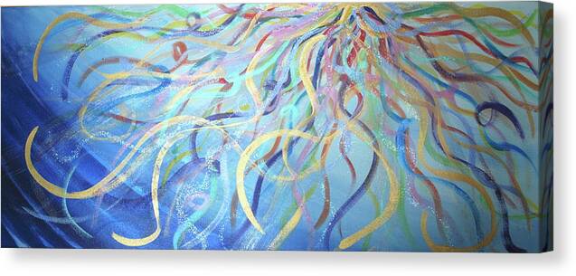 Worship Canvas Print featuring the painting Heaven by Deb Brown Maher