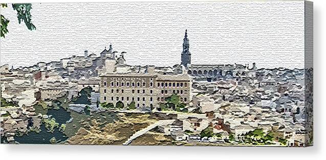 Toledo Spain Canvas Print featuring the photograph Toledo Spain #2 by Mindy Newman