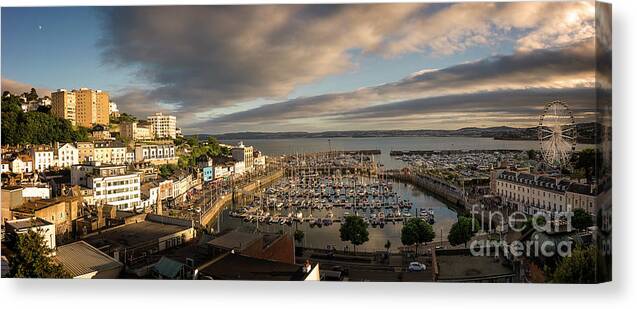 Nag004327 Canvas Print featuring the photograph Torquay #1 by Edmund Nagele FRPS