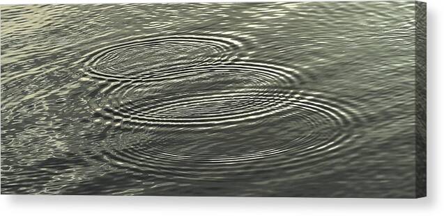 Situations Canvas Print featuring the photograph Ripple Effect by John Glass