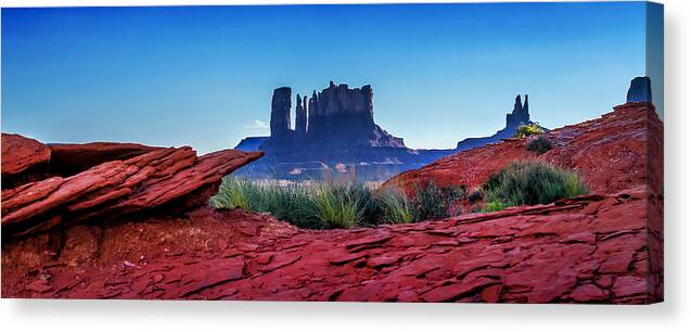 Monument Valley Canvas Print featuring the photograph Ancient Monoliths by Az Jackson