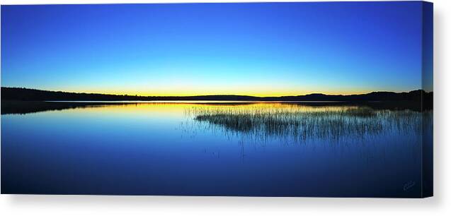 Nature Canvas Print featuring the photograph Blue Twilight by ABeautifulSky Photography by Bill Caldwell