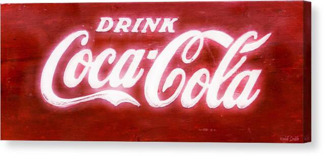Soda Canvas Print featuring the photograph Coca Cola by Heidi Smith