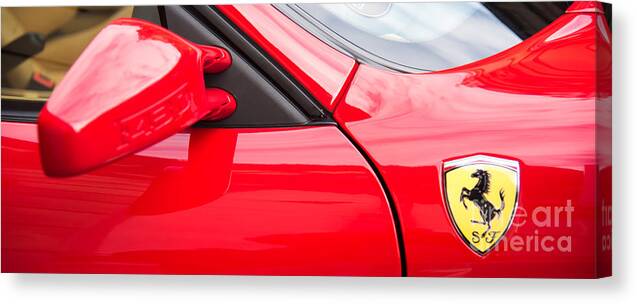 Cars Canvas Print featuring the photograph Ferrari F430 by Colin Rayner