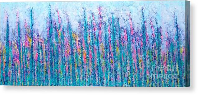 Abstract Canvas Print featuring the painting Light breeze by Wonju Hulse