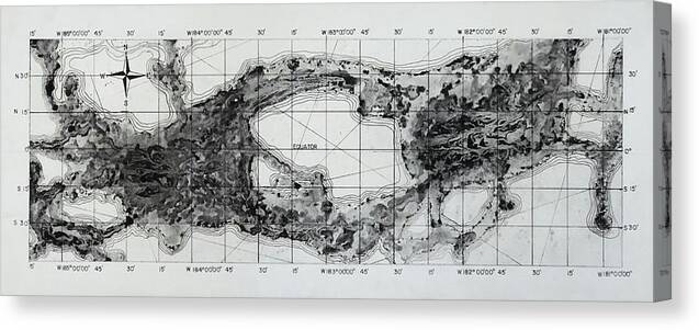 Isle Canvas Print featuring the drawing Lost Islands by Gregory Lee