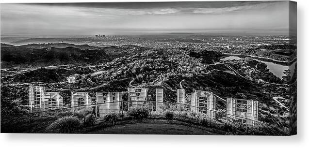 Hollywood Sign Canvas Print featuring the photograph Old Hollywood Glamour by Az Jackson