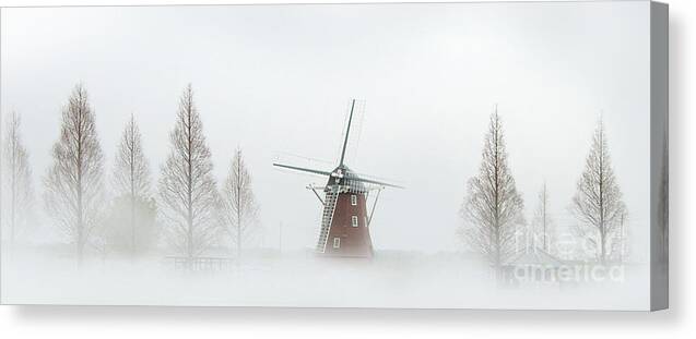 Windmill Canvas Print featuring the photograph Silent Night by Eena Bo