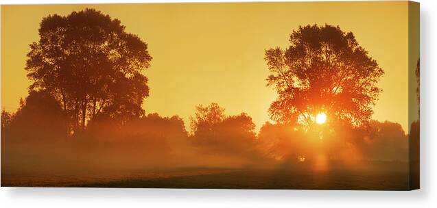 Sunrise Canvas Print featuring the photograph Sleeping giant by John Chivers