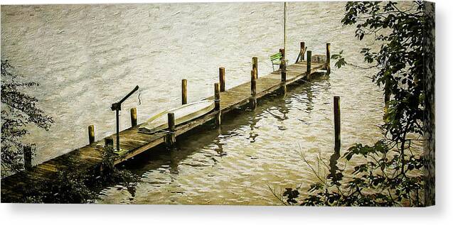 Easter Shore Canvas Print featuring the photograph The Dock by Reynaldo Williams
