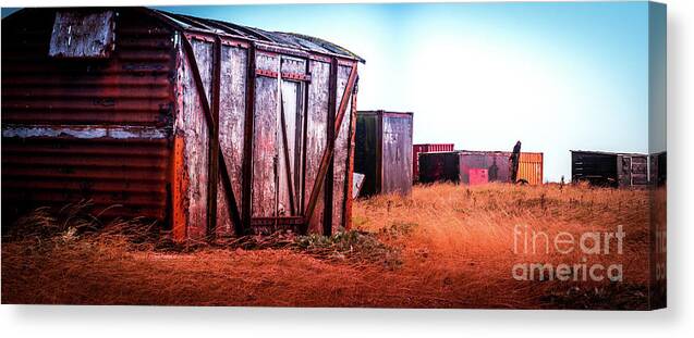 Iron Canvas Print featuring the photograph The Landscape of Dungeness Beach, England by Perry Rodriguez
