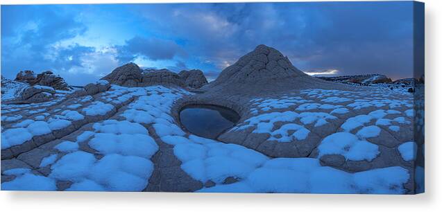 White Pocket Canvas Print featuring the photograph White Pocket Winter by Dustin LeFevre
